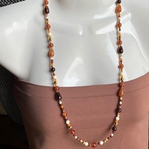 VINTAGE (1995) AVON  OPTICAL NECKLACE (TORTOISE)